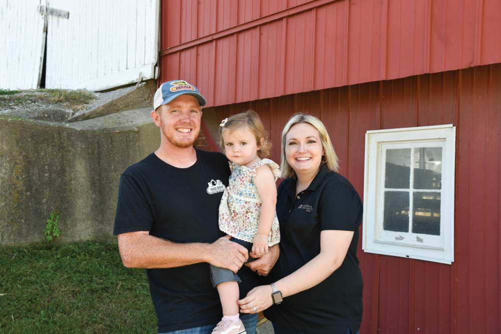 Cody and Samantha Otten and their daughter
