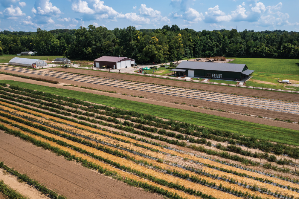 Drone view of Fishers AgriPark
