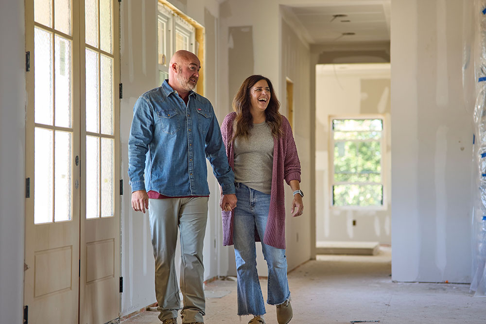couple on rural property in Indiana